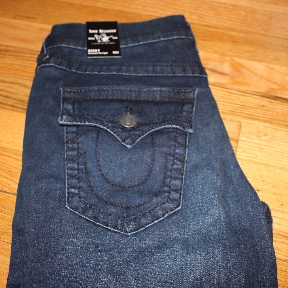 True Religion Mens Ricky Jeans 31W 34L